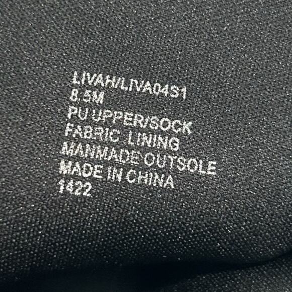 Steve Madden Sz 8.5 M Livah Women's Boots Knee High Square Toe Black Block Heel - Picture 9 of 9